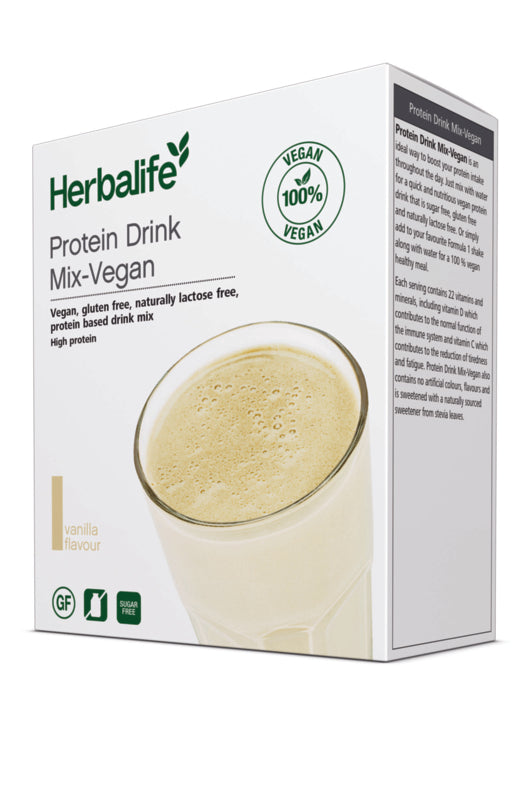 Herbalife Protein Drink Mix Vegan Förpackning med 7 portionspåsar